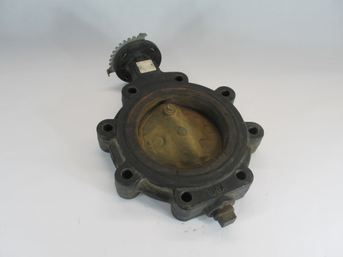Grinnell 6-LC-1281-3 Lug-Style Butterfly Valve 6" Cast Iron Body NO LEVER USED