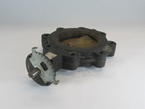 Grinnell 6-LC-1281-3 Lug-Style Butterfly Valve 6" Cast Iron Body NO LEVER USED