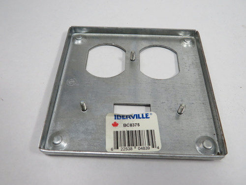 Iberville BC8375 4” Square Box Cover for Switch/Receptacle SHELF WEAR NOP