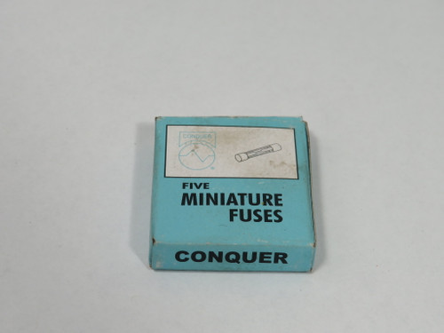 Conquer GSL-4 Miniature Glass Fuse 250V 4A 5-Pack NEW