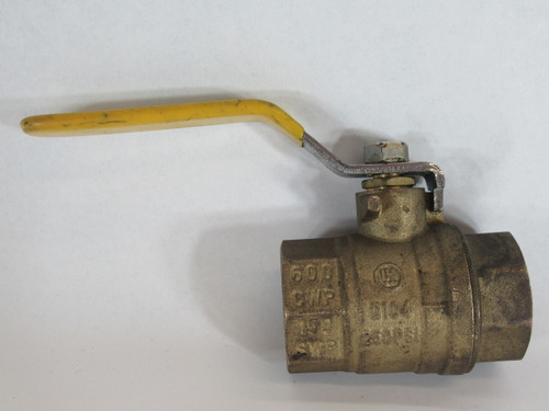 Howell HQ104-BR-IP-114 Brass Ball Valve 1-1/4" NPT 600CWP 150SWP 1/2 psi USED