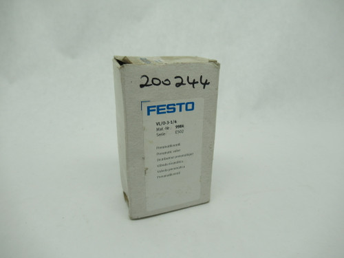 Festo 9984 VL/O-3-1/4 Universal Directional Control Valve 3/2-Way 10 bar NEW