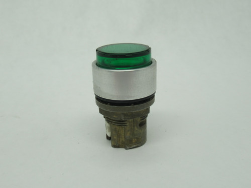 Allen-Bradley 800EM-LE3 Extended Illuminated Push Button Operator Green Lens USED