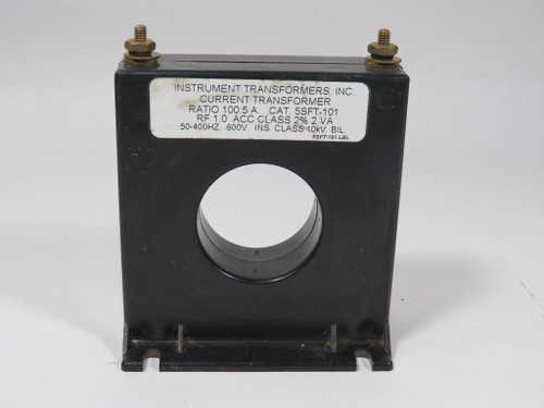 Instrument Transformers 5SFT-101 Current Transformer 600V 100:5A Ratio USED