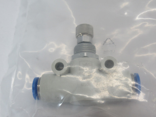 Festo 193973 GRO-QS-6 Throttle Flow Control Valve 6mm Tube 245l/min 0-10 bar NWB