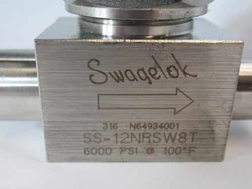 Swagelok SS-12NRSW8T Severe Service Union Bonnet Needle Valve 1/2" 1.78cv NOP