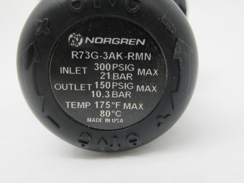 Norgren R73G-3AK-RMN Pressure Regulator 3/8 PTF w/o Gauge SHELF WEAR NOP