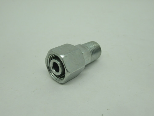 Parker EGE10L1/4NPTCF Hydraulic Tube Fitting 1/4"-18 Male NPT 10mm Tube OD NWB