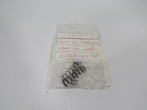 Generic IHM-020 Spring For LC25B20E7X Poppet 1-3/4" L 3/8" W LOT OF 4 NOP
