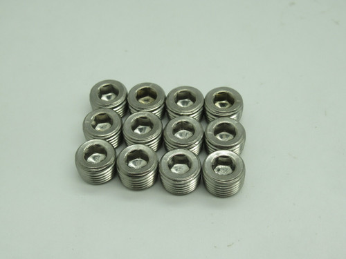 Graco 110208 Socket Head Plug 1/8" NPT 316 Stainless Steel Lot of 12 NOP