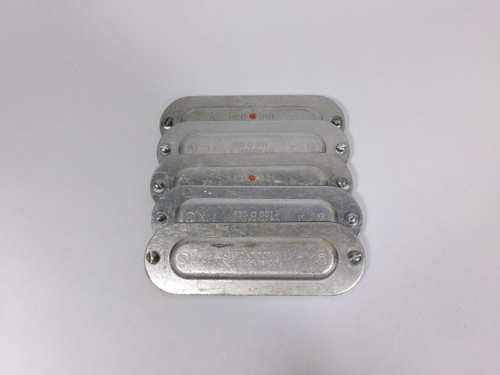 L.E Mason Co. SCV3-1 Red Dot Conduit Cover 1" Lot of 5 SHELF WEAR NOP