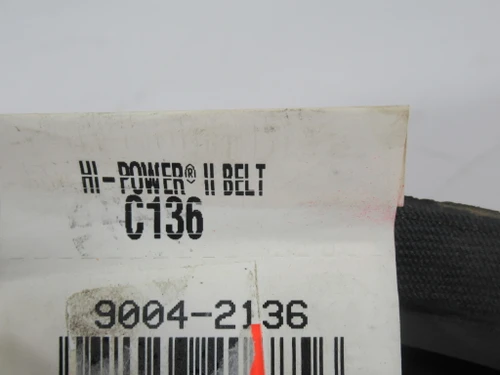 Gates C136 9004-2136 Hi-Power II V-Belt 140"L 0.88"W 0.53"Th SHELF WEAR NEW