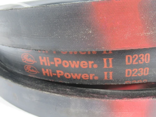 Gates D230 9005-2230 1 Rib Hi-Power II V-Belt 233"L 1.25"W 0.75"T SHELF WEAR NOP