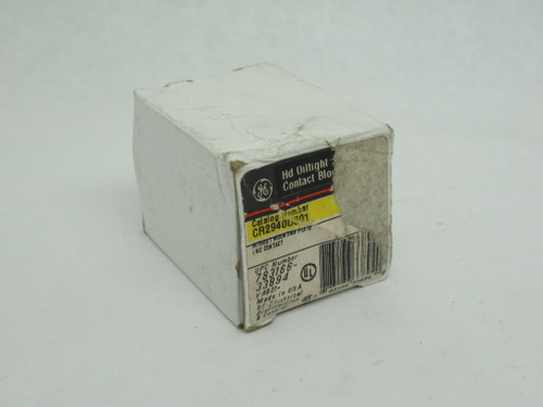 General Electric CR2940U301 Contact Block 600V 1NC BOX SHELF WEAR NEW