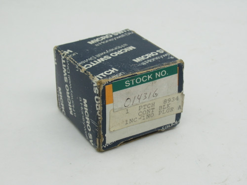 Microswitch PTCH Contact Block 600VAC 125VDC 250VDC 1NO 1NC SHELF WEAR NEW