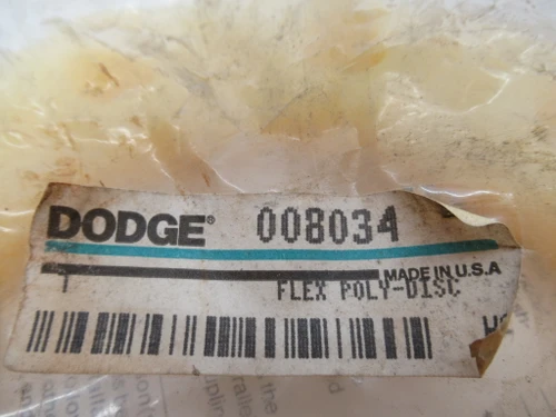 Dodge 008034 Size 7 Polyurethane Coupling Disc HOLEY BAG NWB