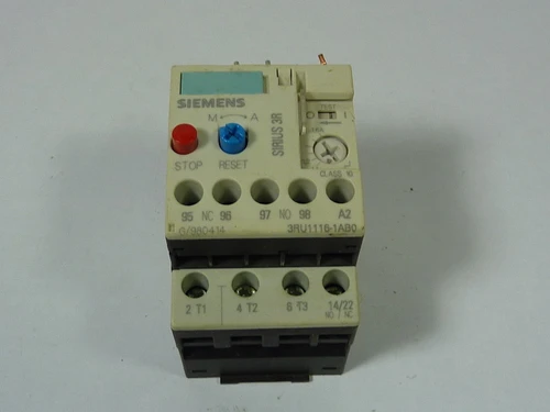 Siemens 3RU1116-1AB0 Overload Relay 1.1-1.6A USED