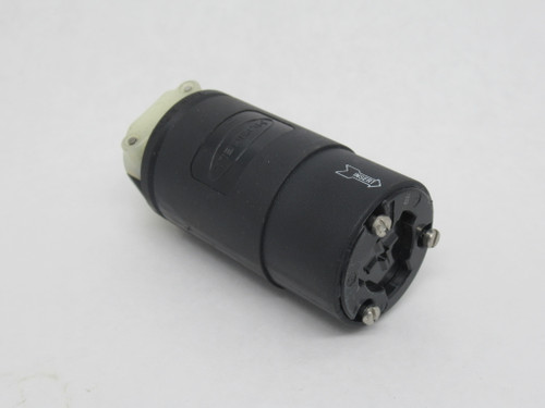 Hubbell 23002GB Female Locking Connector 20A 125V 10A 250VDC 480VAC 3W 2P USED