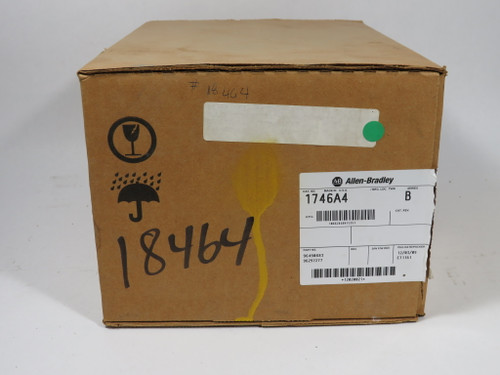 Allen-Bradley 1746-A4 SLC 500 Series B 4-Slot Modular Chassis WRITING ON BOX NEW