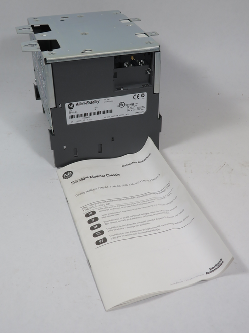Allen-Bradley 1746-A4 SLC 500 Series B 4-Slot Modular Chassis WRITING ON BOX NEW