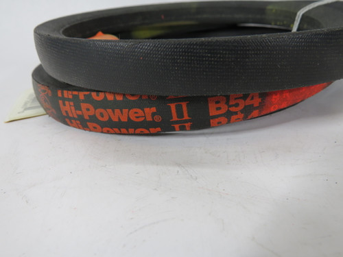 Gates B54 9003-2054 Hi-Power II V-Belt 54"L 0.66"W 0.43"Th SHELF WEAR NEW