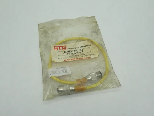 HTM R-MS4TZV070.3+R-FS4TZV070.3 Cordset 4P M12 Male/Female 0.3m L SHELF WEAR NWB