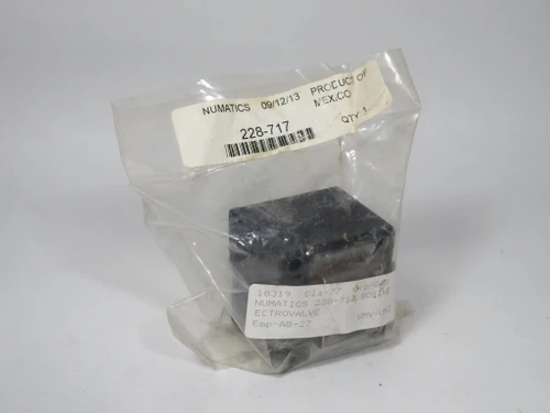 Numatics 228-717 Solenoid Coil 110-120V/60Hz 100-115V/50Hz 0.300A NWB