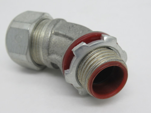 SCI LT3845-IC 45-Degree Liquid-Tight Connector w/ Insulated Throat 3/8" NPT NOP