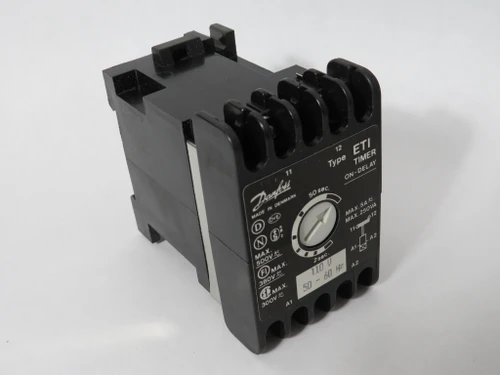 Danfoss 047L0213 Type ETI ON-Delay Delta Timer 2-50Sec SPST 110V 50-60Hz NEW