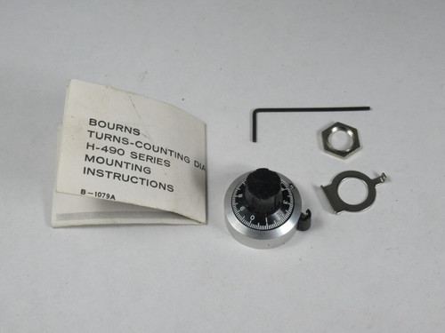Bourns H-492-3 Turns-Counting Dial With Brake 0-30 Turns NEW