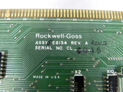 Rockwell - Goss E8134 Compensator PC Board USED