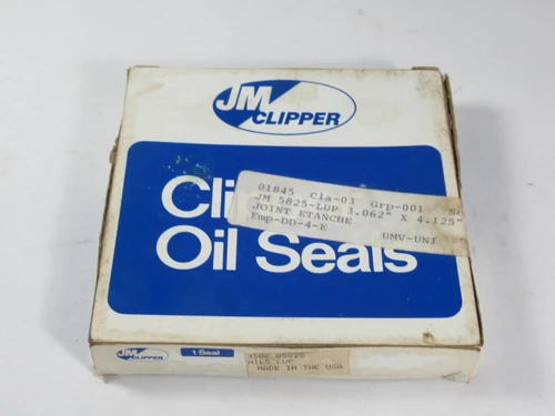 JM 5825-LUP Clipper Nitrile Oil Seal 3.065x4.125x0.563" SHELF WEAR NEW