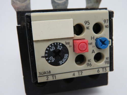 Siemens 3UA58-13-2F Overload Relay 32-50A 600VAC USED