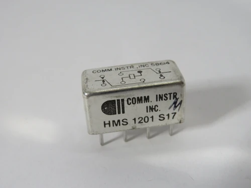 Comm Instrument Inc. HMS-1201-S17 Electromechanical Relay 8 Pin DPDT NOP