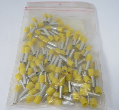 Thomas & Betts F2041 Yellow Wire Ferrule 10AWG 6mm2 .471"L 100-Pack NWB