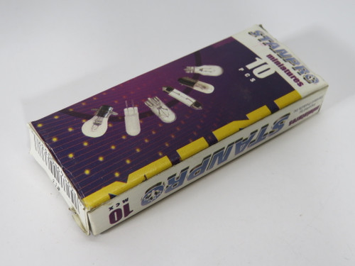 Stanpro #13 Miniature Light Bulb 3.8V 0.3A Lot of 8 BOX DAMAGE NEW