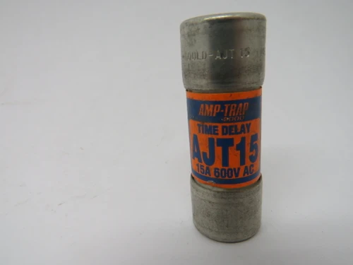 Gould Shawmut AJT15 Time Delay Fuse 15A 600V USED