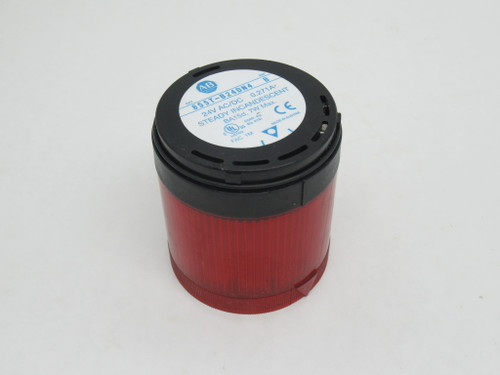 Allen-Bradley 855T-B24DN4 Series B Stack Light w/ Bulb 24VAC/DC 0.271A USED