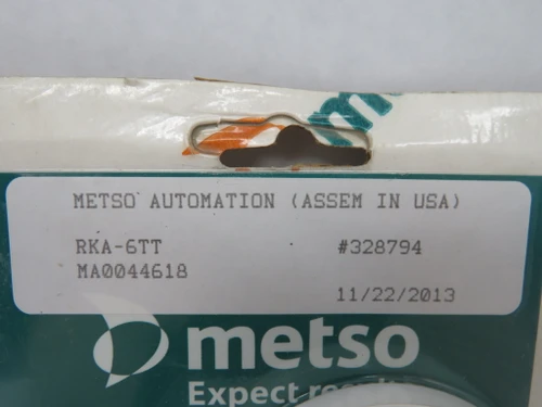 Metso RKA-6TT MA0044618 328794 Ball Valve Repair Kit SHELF WEAR NEW