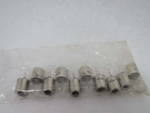 HaskelLite 1434 Miniature Light Bulb 3.7V 2.75A BA5s 10-Pack BOX DAMAGE NEW
