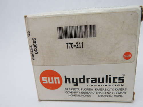 Sun Hydraulics 770-211 Solenoid Valve Coil 115VAC 22.1VA 22W BOX DAMAGE NEW