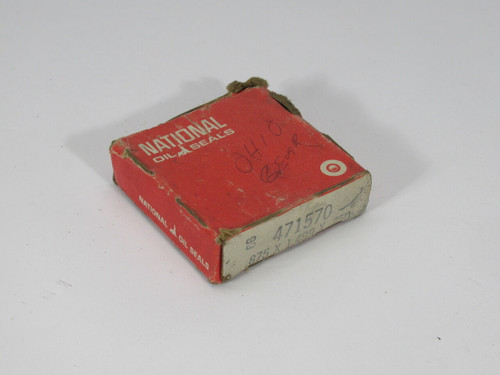 National 471570 Nitrile Oil Seal 0.875x1.499x0.250" SHELF WEAR NEW