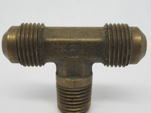 Parker 145F-6-4 Brass Male Branch Tee 3/8" Tube Size 1/4" NPT SHELF WEAR NOP