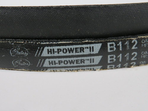 Gates B112 9003-2112 HI-Power II V-Belt 112"L 0.66"W 0.43"Th SHELF WEAR NEW
