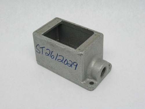 Crouse-Hinds FD1 Single-Gang Cast Iron Device Box 1/2" NPT SHELF WEAR NOP