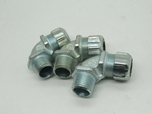 Thomas & Betts 2267 Elbow Fitting 1/2" NPT 0.125-0.250" Lot of 3 SHELF WEAR NOP