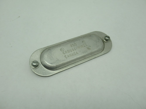 Crouse-Hinds 290 Aluminum Conduit Cover Mark 9 3/4" SHELF WEAR NOP