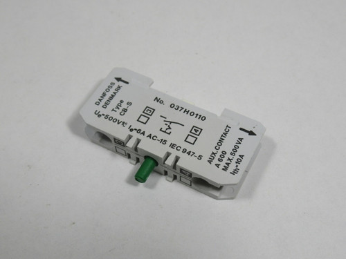 Danfoss 037H0110 CB-S Auxiliary Contact Block 1NO NOP