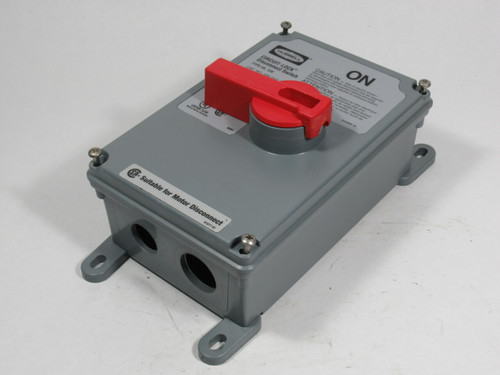 Hubbell HBLDS3 Circuit-Lock Disconnect Switch 30A 600VAC USED