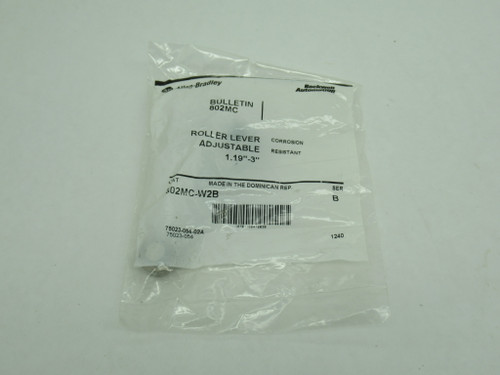 Allen-Bradley 802MC-W2B Series B Adjustable Roller Lever 1.19-3" NWB